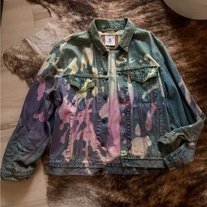 Levi’s Vintage Colorful Splatter Denim Jacket OS